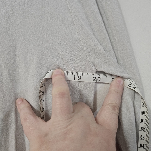 Piko 1988 Light Gray Long Sleeve Dress With Pockets! - Picture 3 of 4